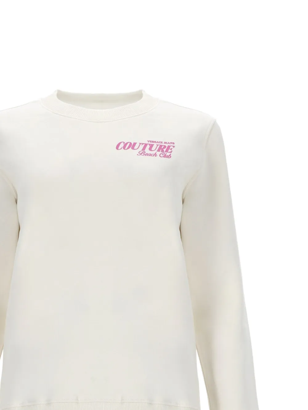 Versace Jeans Couture Trui met logoprint Beige