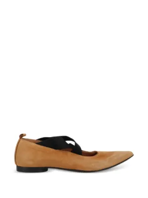 Uma Wang Patent Ballet Flats | Black | FARFETCH RO