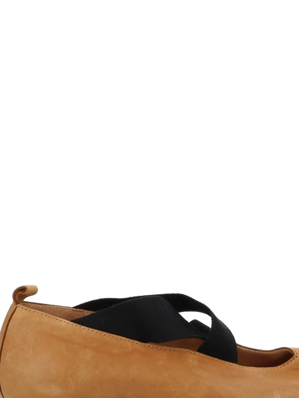 Uma Wang crossover-strap ballet flats Beige