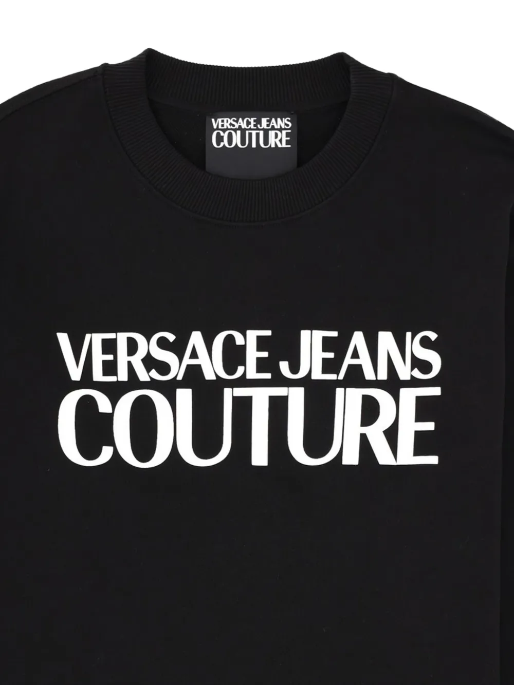 Versace Jeans Couture Trui met ronde hals Zwart