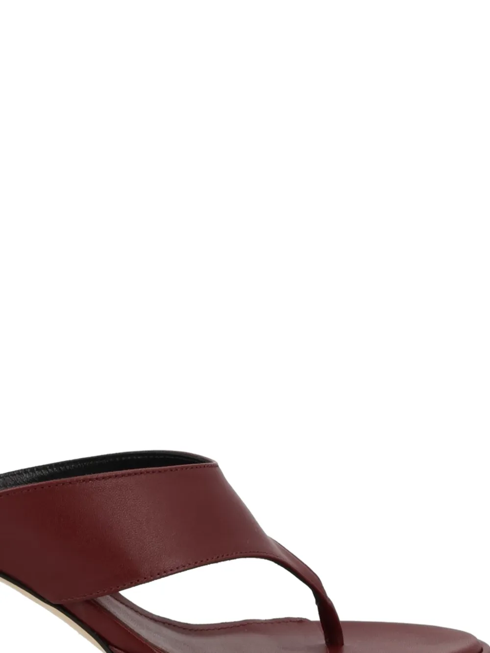 Aeyde leather heeled sandals Rood