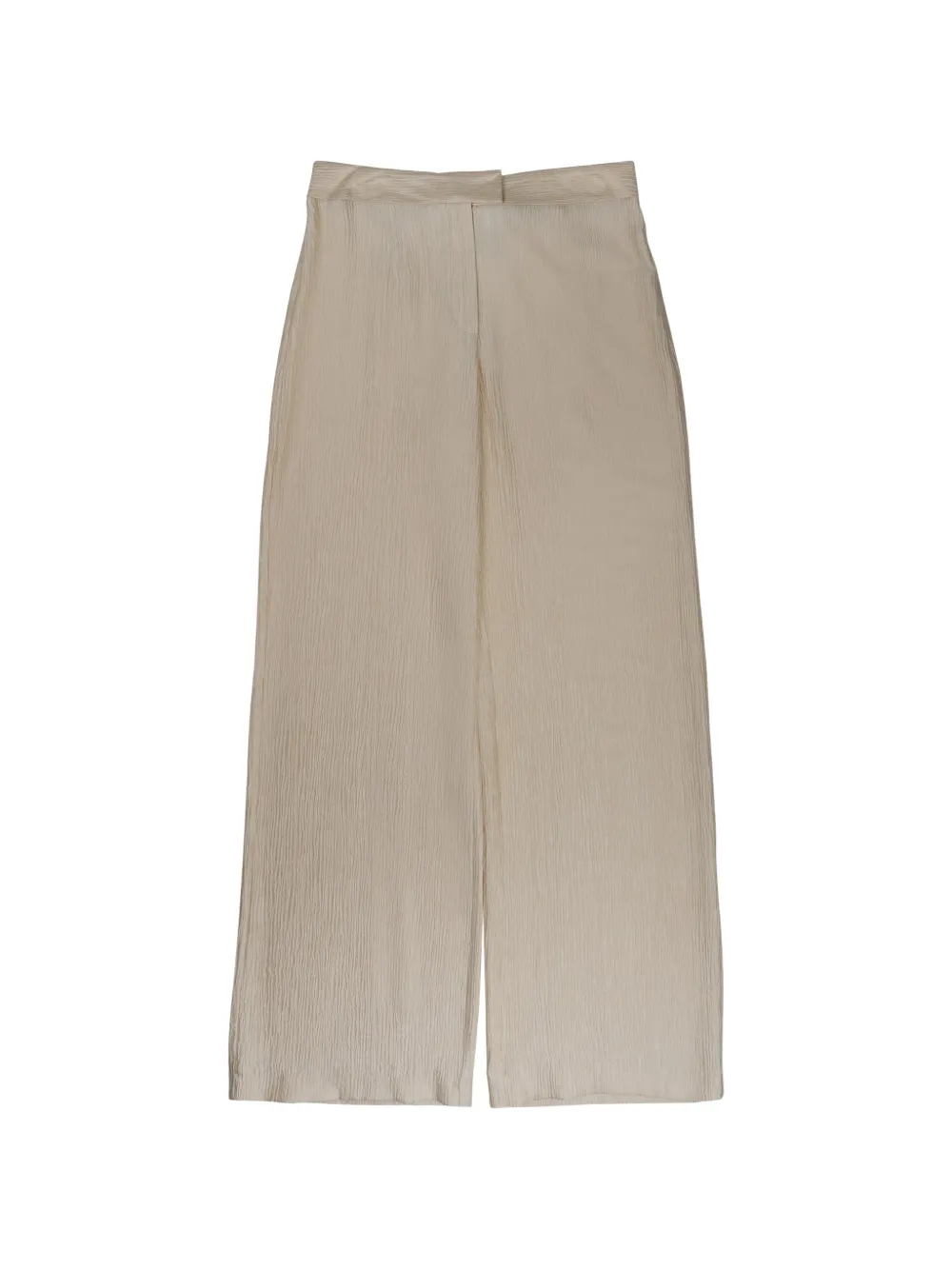 OSCAR The Collection crinkled wide-leg trousers - Nude