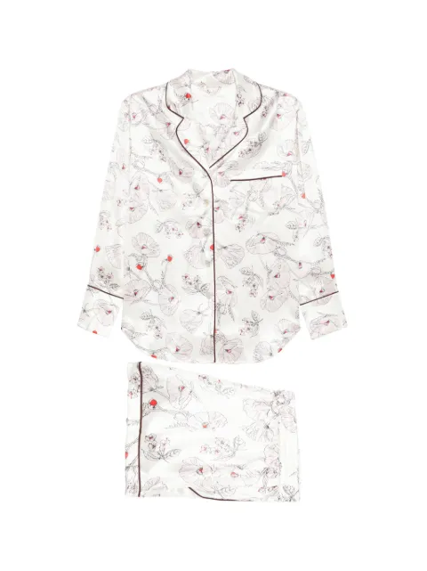 Olivia von Halle Alba floral-print pajamas
