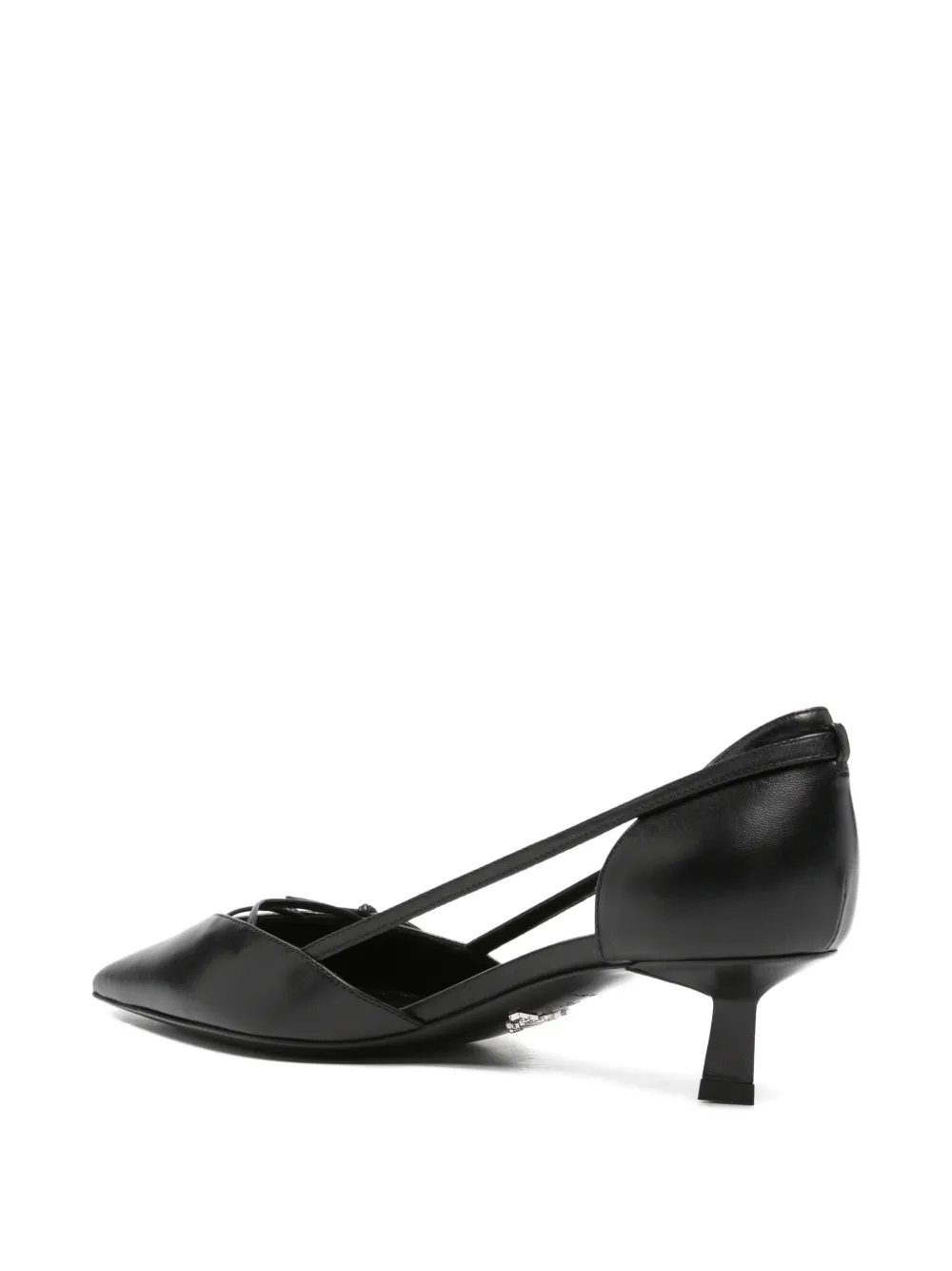Prada bow-detail pointed-toe pumps Zwart