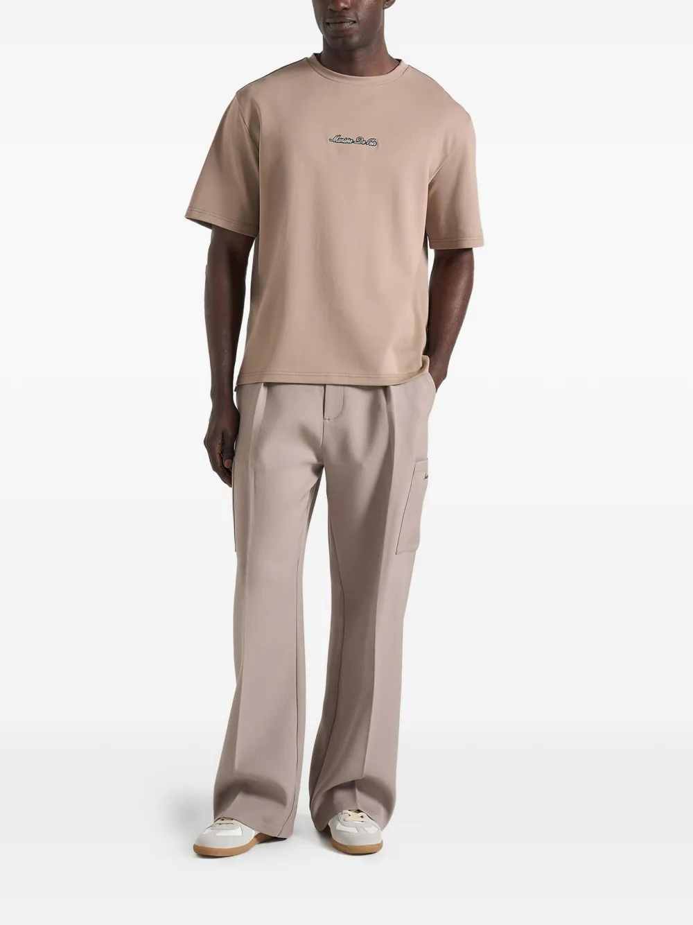 Manière De Voir TS001 relaxed-fit katoenen T-shirt Beige