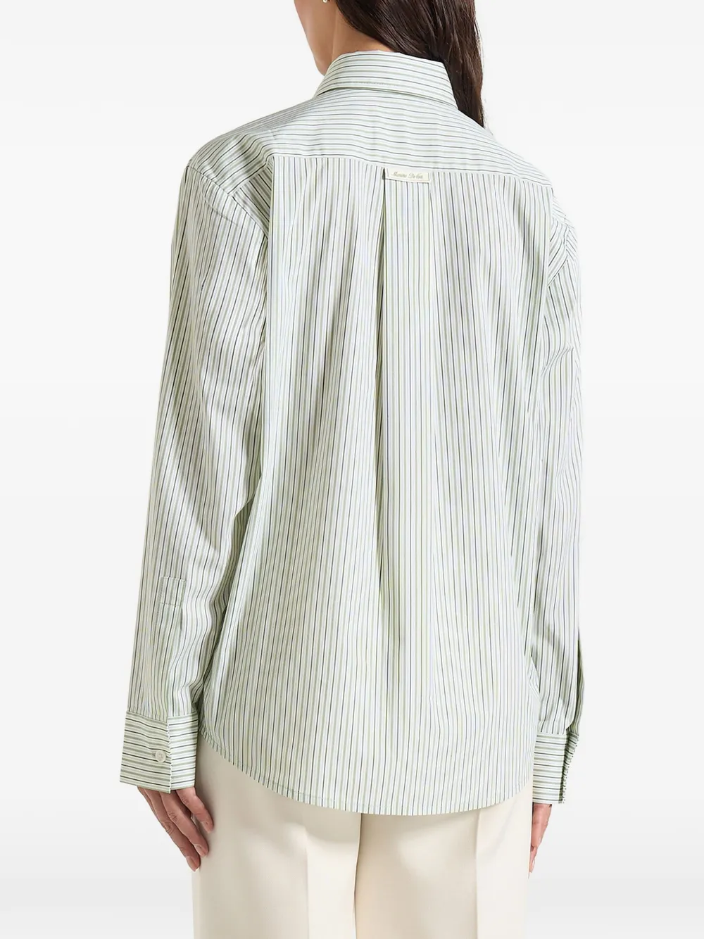 Dylan Pinstripe Detachable-Tie Shirt