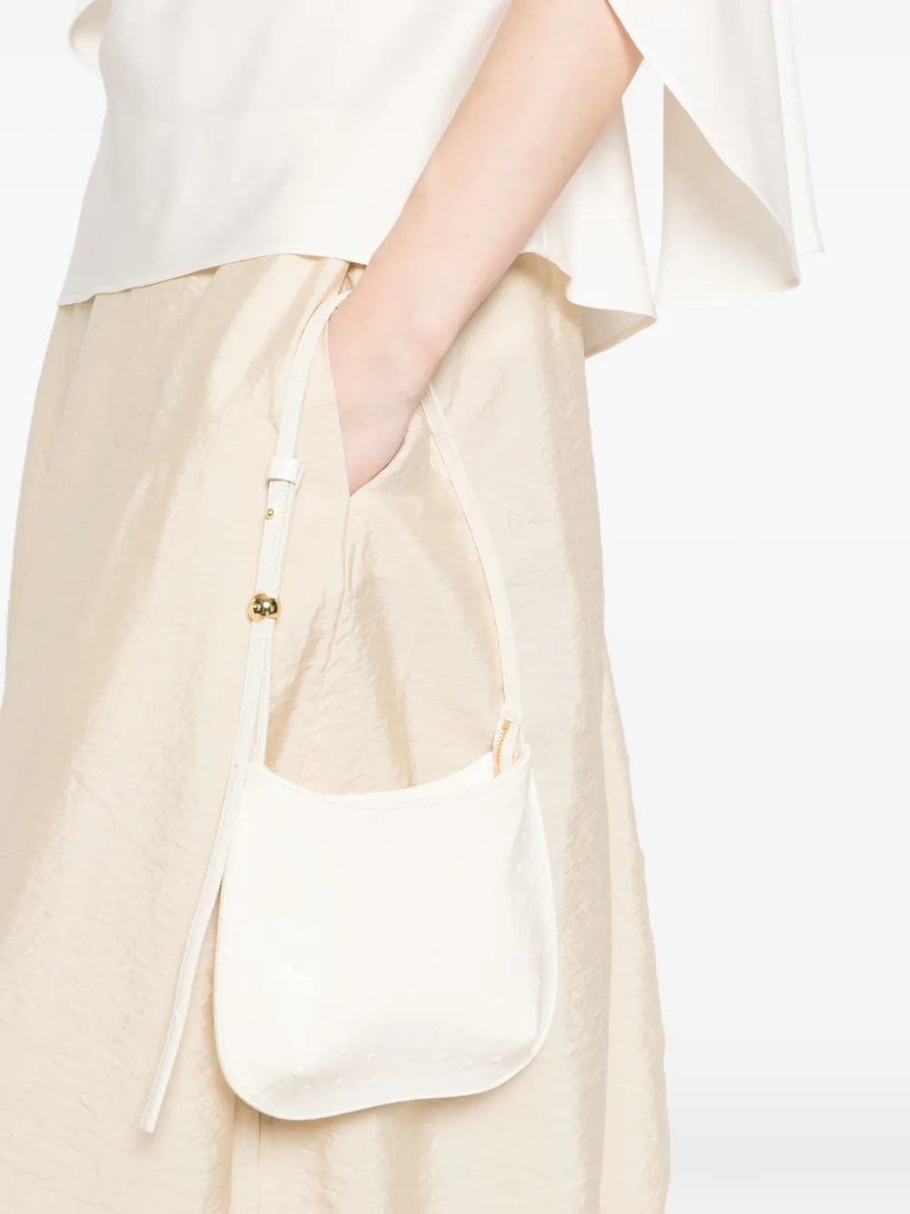 Jacquemus Le Petit Bisou schoudertas Wit