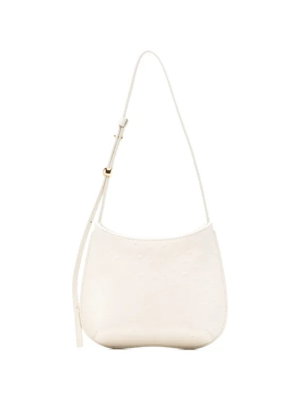 Jacquemus Le Petit Bisou Embossed Shoulder Bag in White