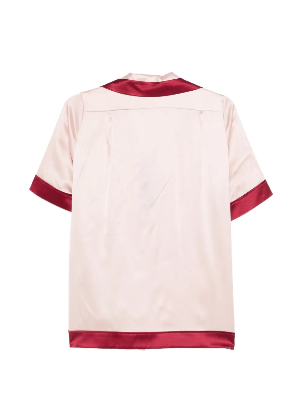 Olivia von Halle Zelda Short-sleeve Pajamas in Pink, view 2