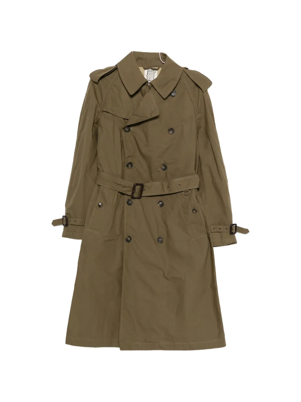 L'impermeabile Vasco double-breasted belted trench - Grün