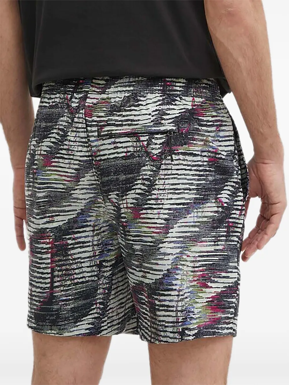 The North Face Shorts met print Zwart