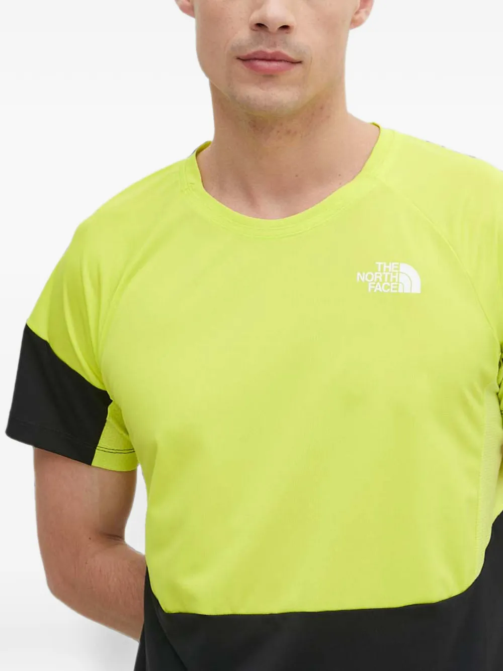 The North Face T-shirt met colourblocking Groen