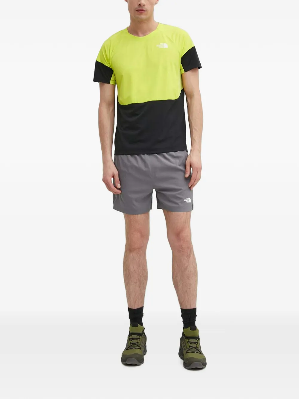 The North Face T-shirt met colourblocking Groen