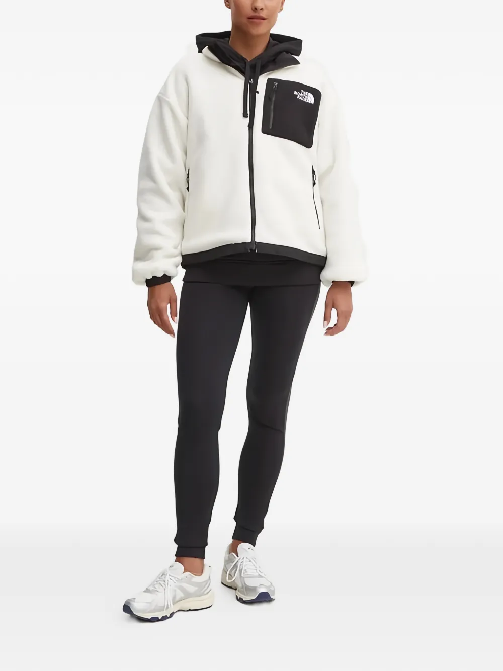 The North Face Hoodie met logoprint Zwart
