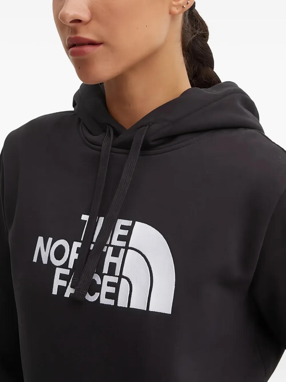 The North Face Hoodie met logoprint Zwart