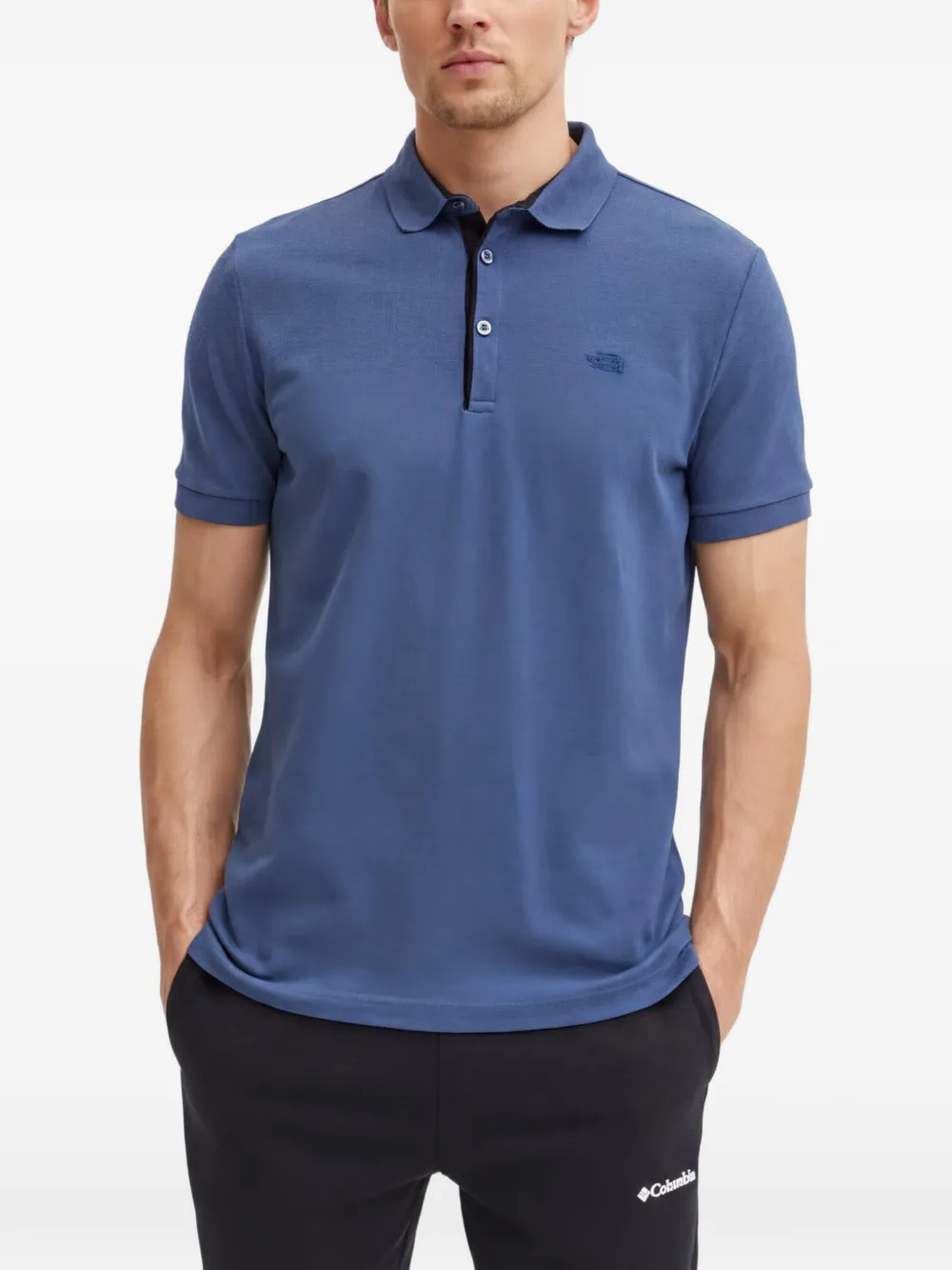 The North Face Polo con colletto ricamato - Blu