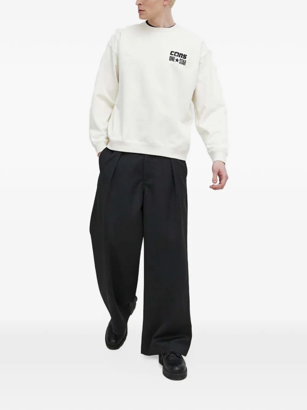 Converse One Star crew sweatshirt Beige