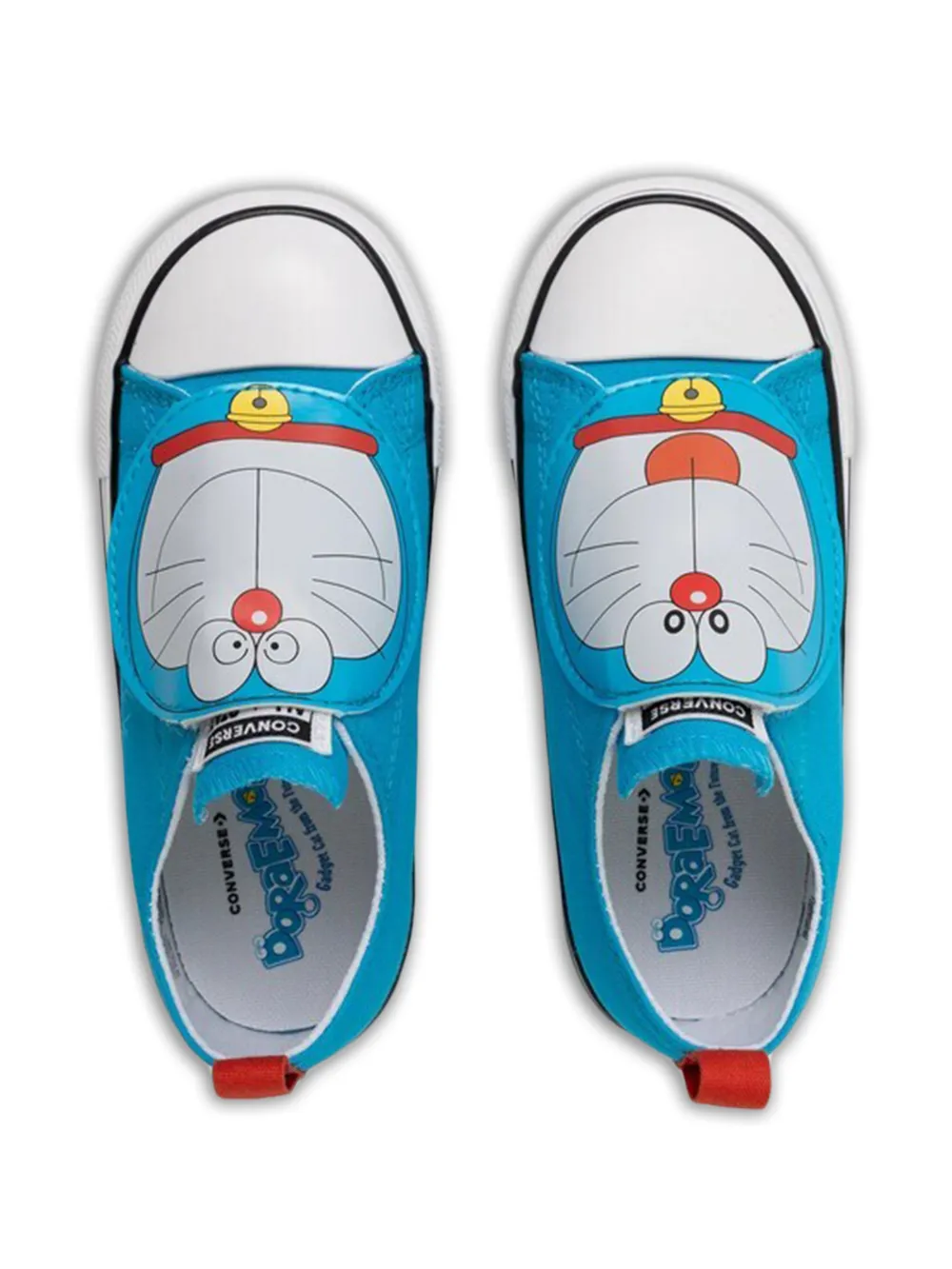 Converse Kids x Doraemon cartoon-appliqué sneakers Blauw