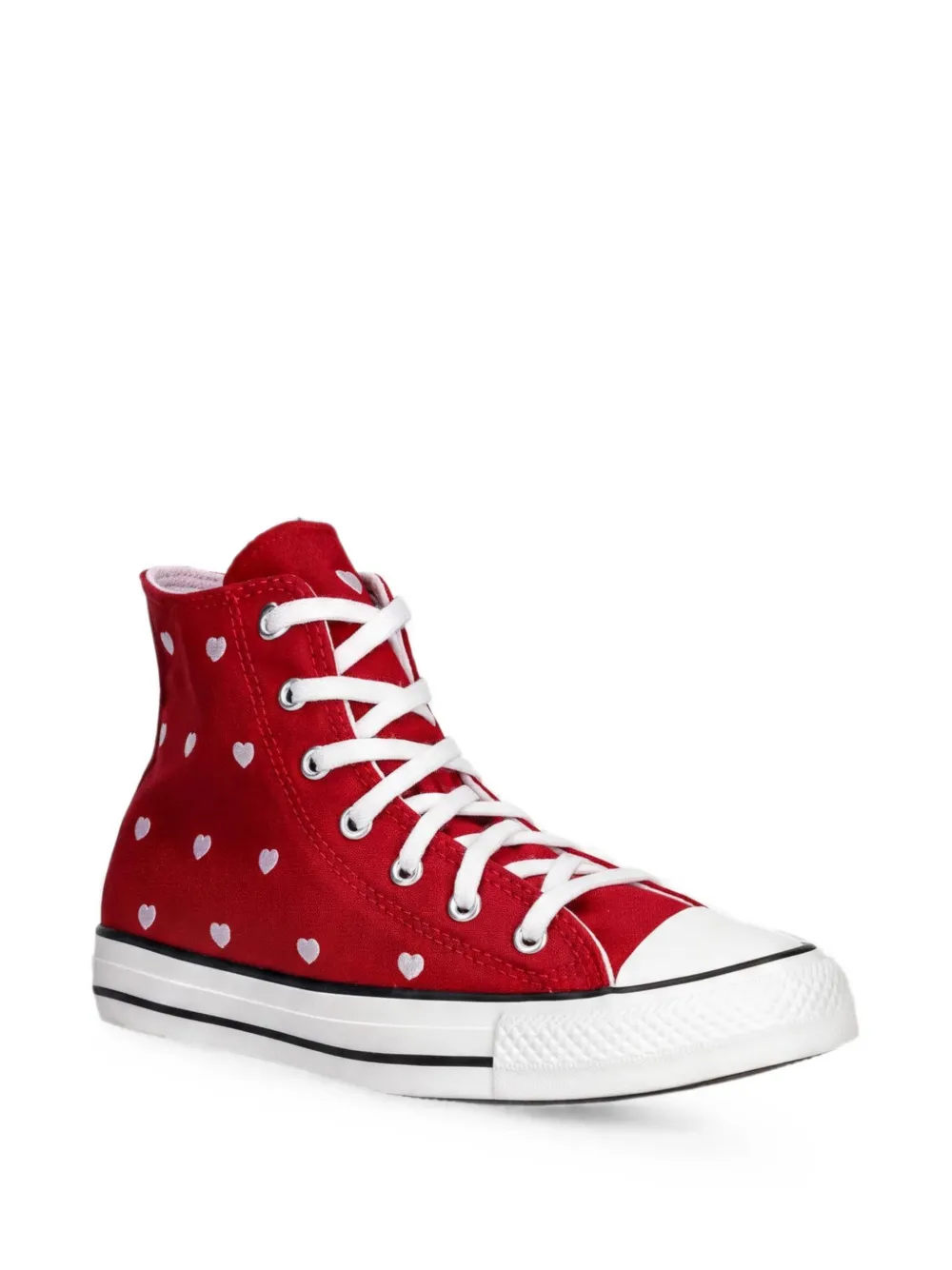 Converse Kids Sneakers alte con motivo a cuore - Rosso