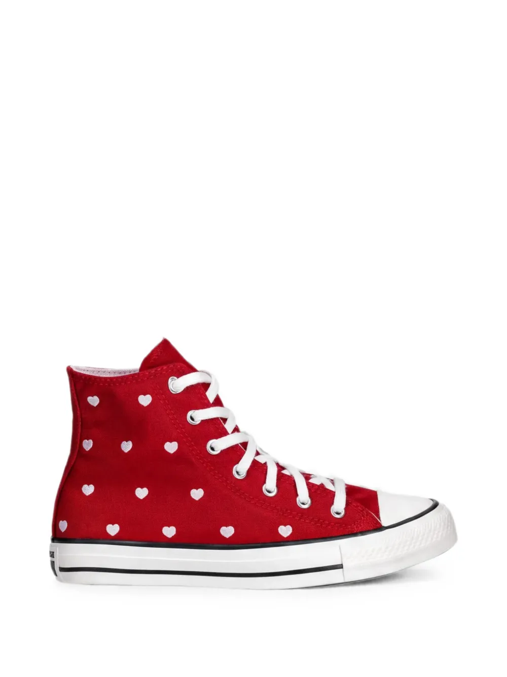 Converse Kids High-top sneakers met hartpatroon Rood