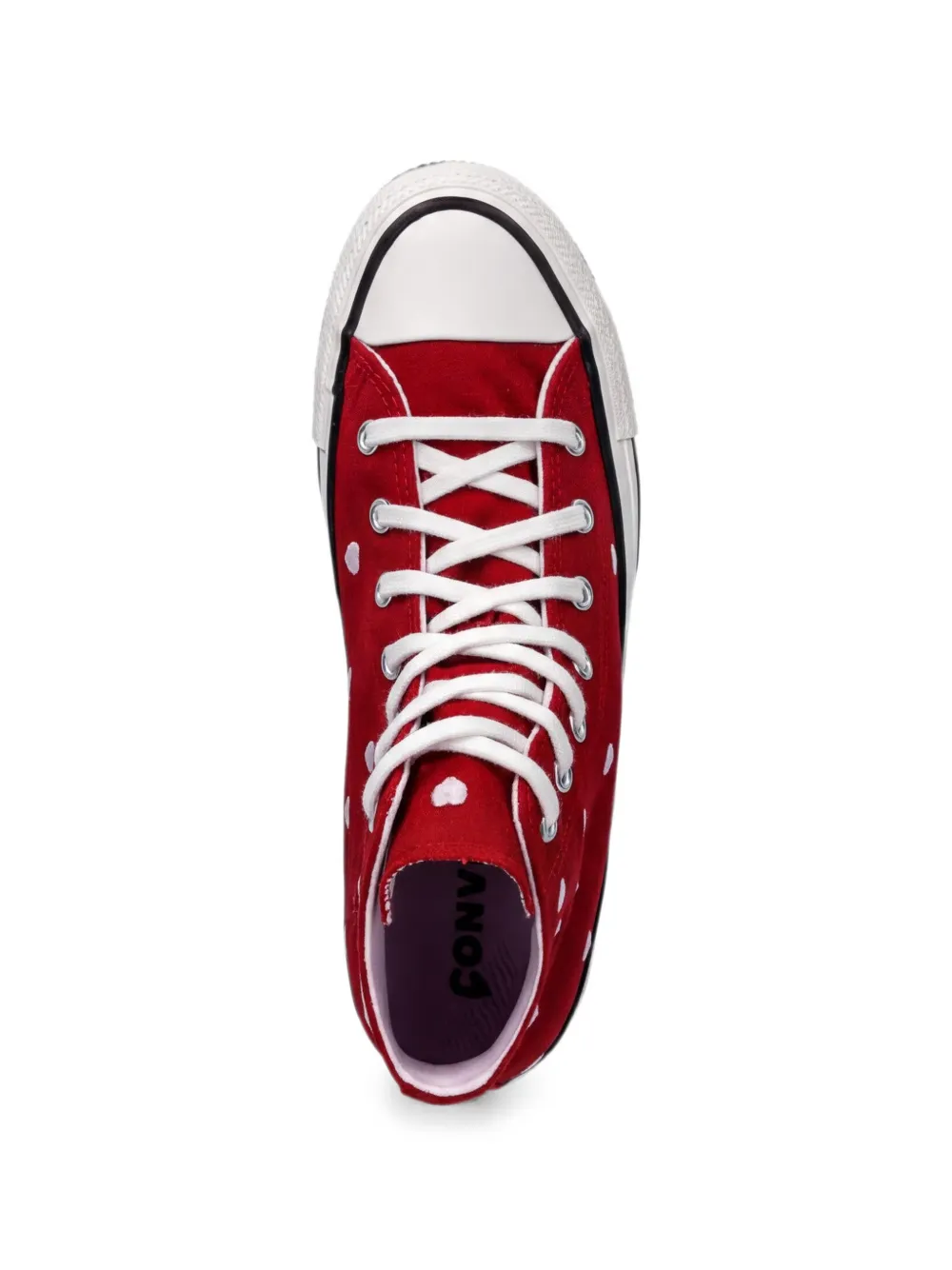 Converse Kids High-top sneakers met hartpatroon Rood