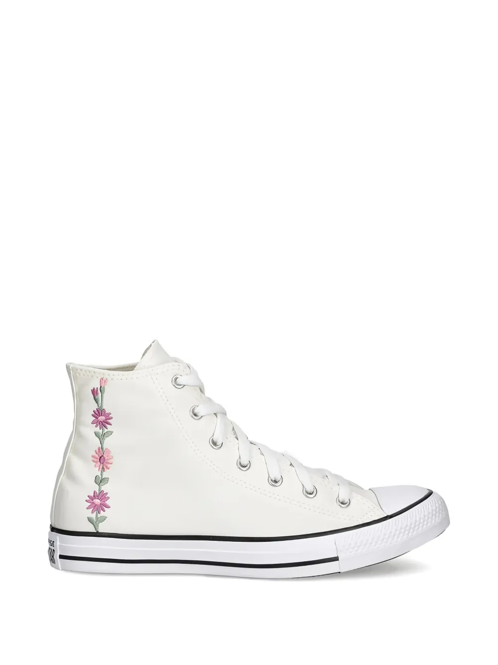 Converse Kids Chuck Taylor All Stars floral-embroidered sneakers Beige