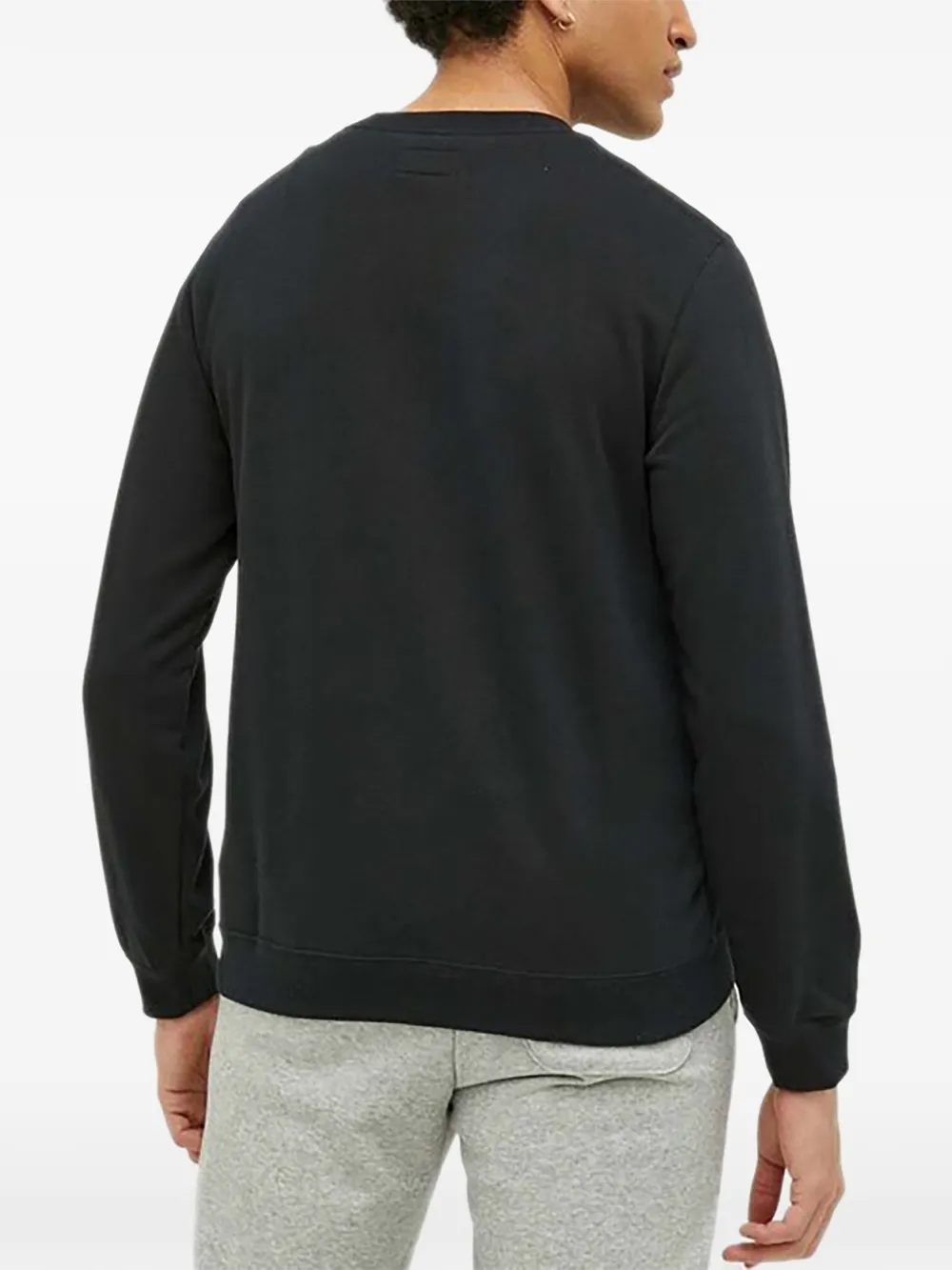 Converse Go-To sweater met logodetail en ronde hals Zwart