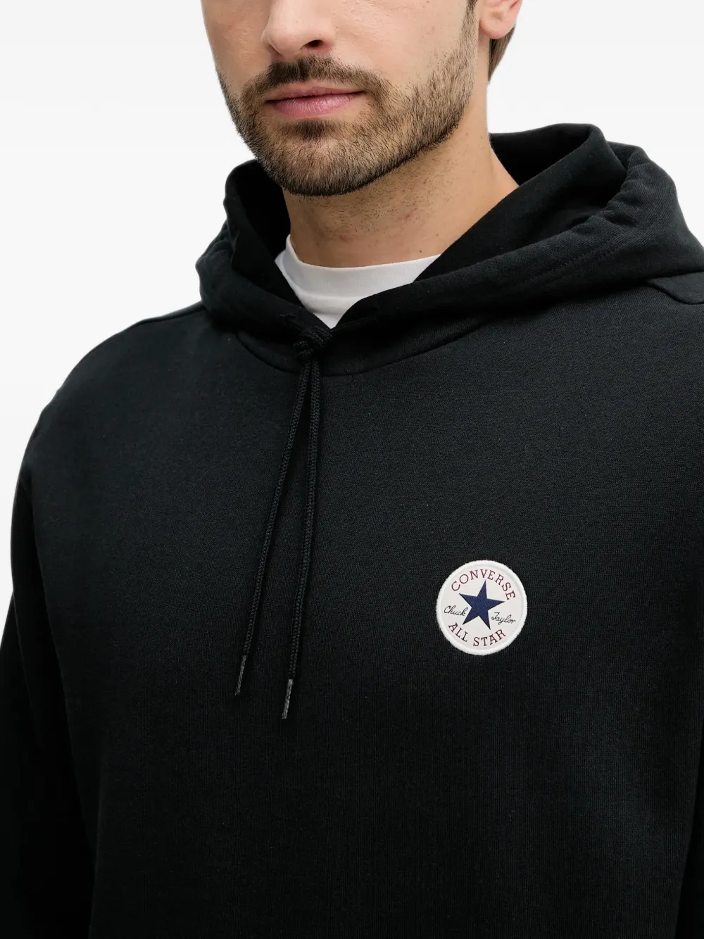 Converse Chuck Taylor patch hoodie Zwart