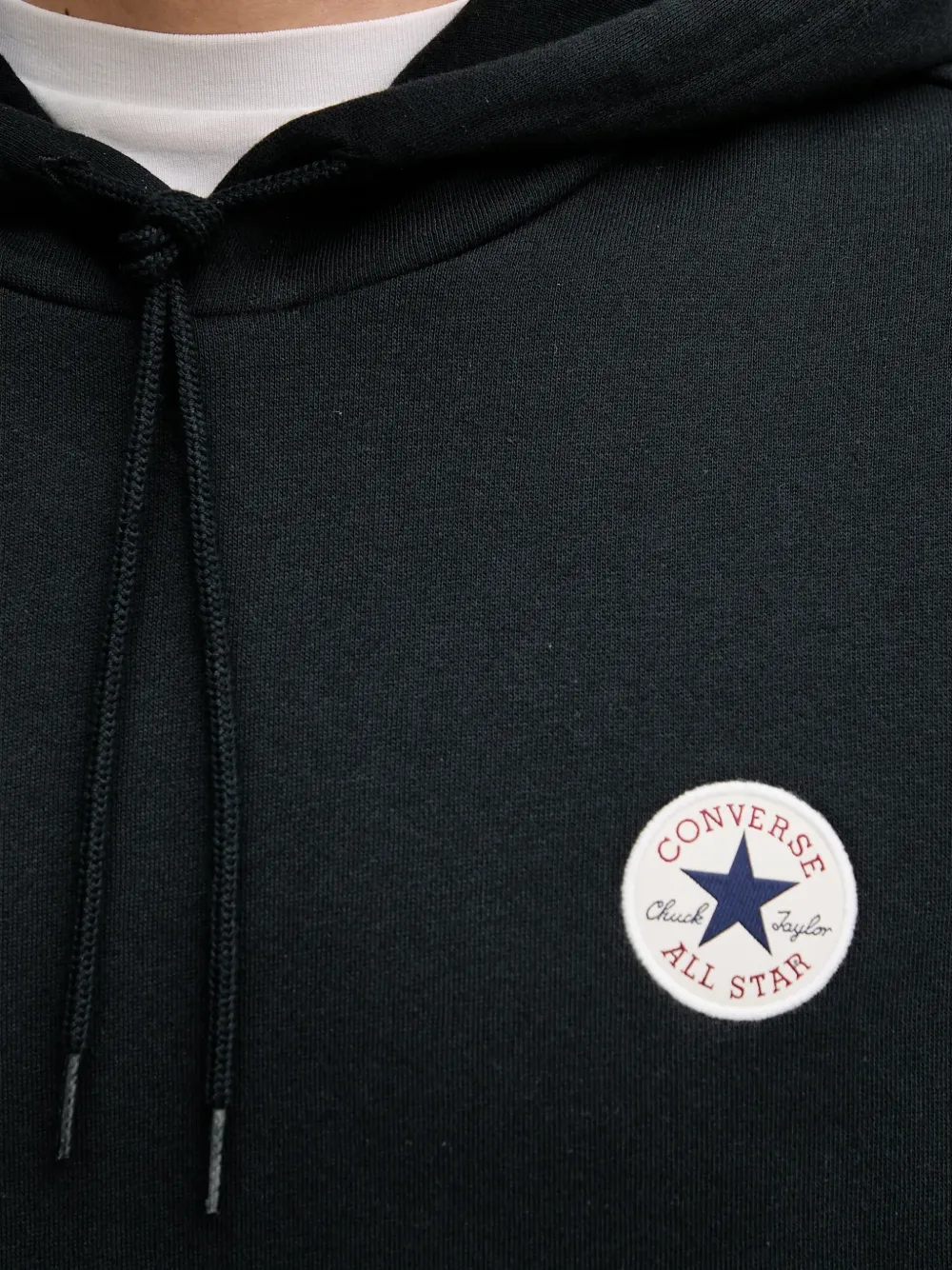 Converse Chuck Taylor patch hoodie Zwart