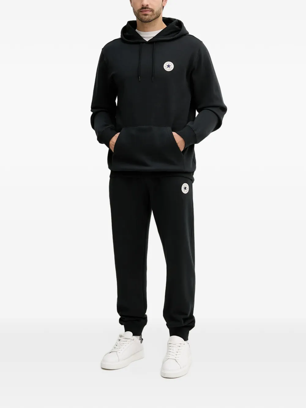 Converse Chuck Taylor patch hoodie Zwart