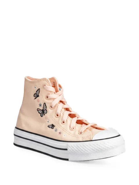 Converse Kids zapatillas altas con mariposa bordada