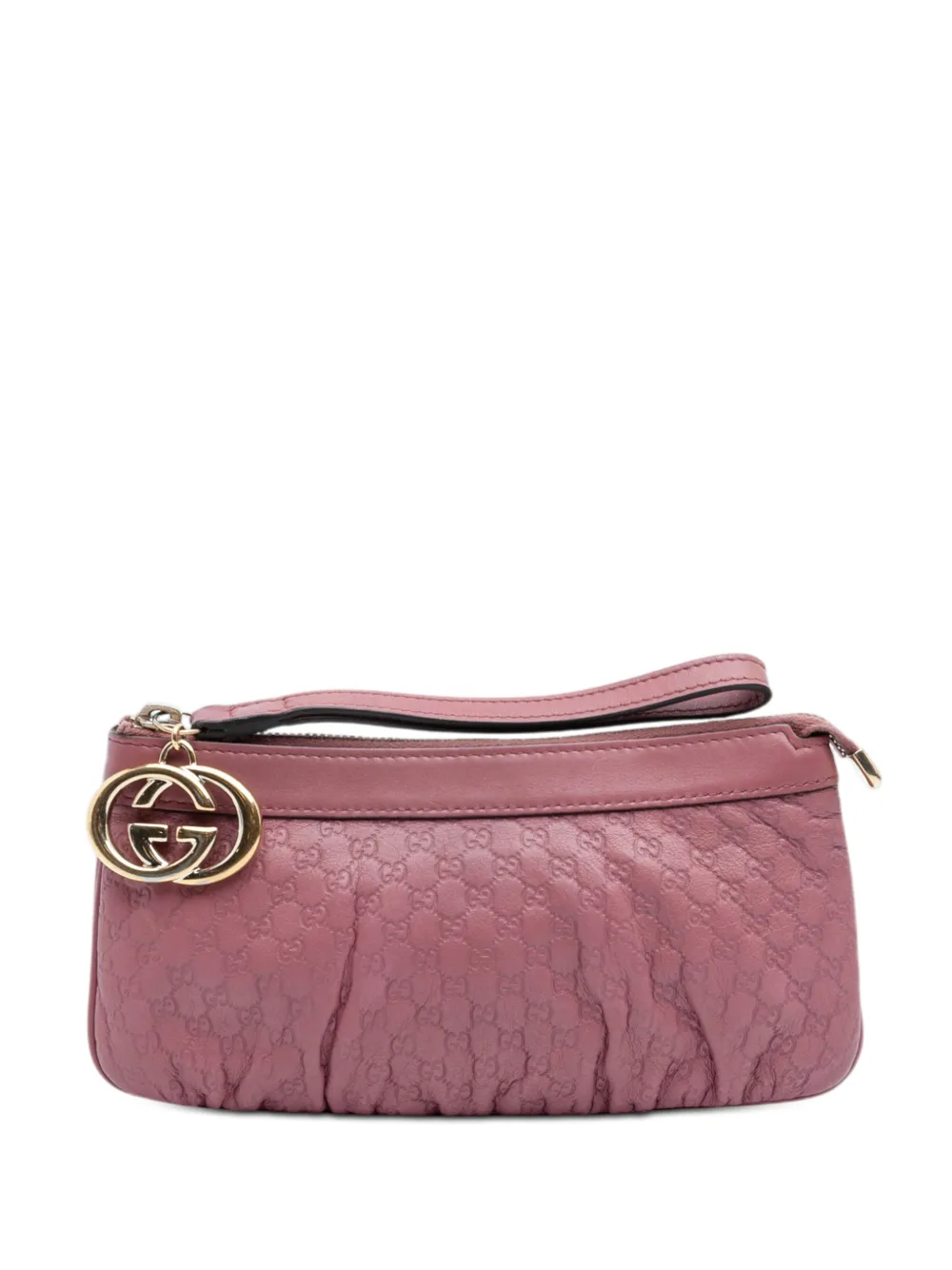 Gucci Pre-Owned 2000-2015 Microguccissima New Britt Wristlet clutch bag - Rosa