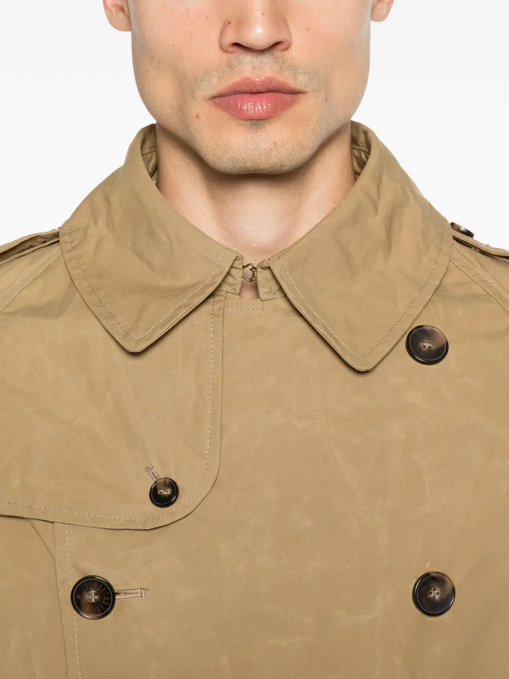 L'impermeabile Vasco trenchcoat met ceintuur Beige