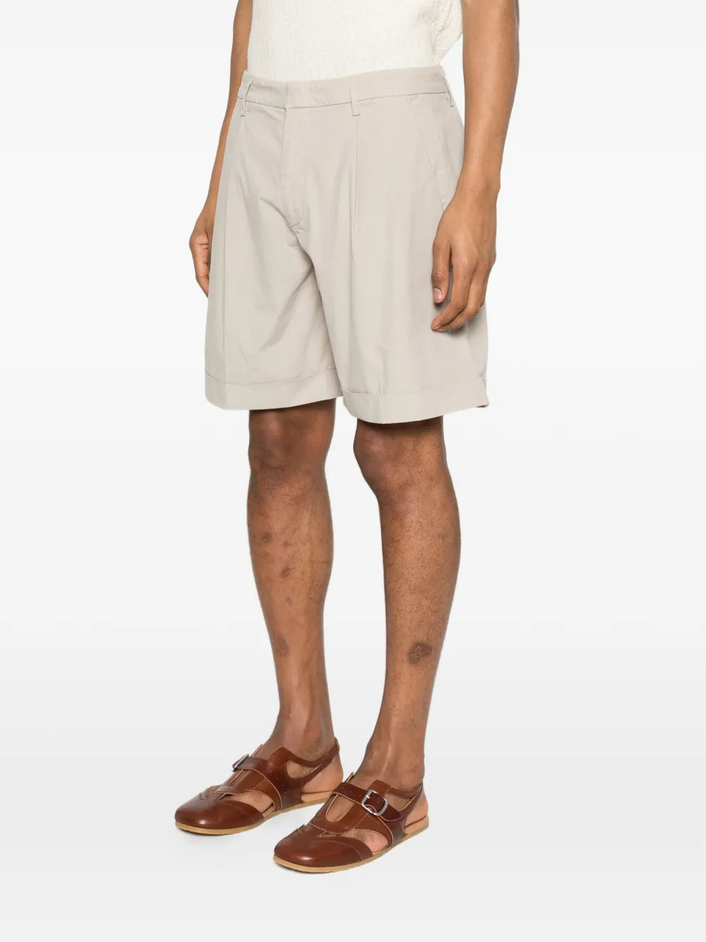  Dondup Ethan Pleated Shorts - Grey 