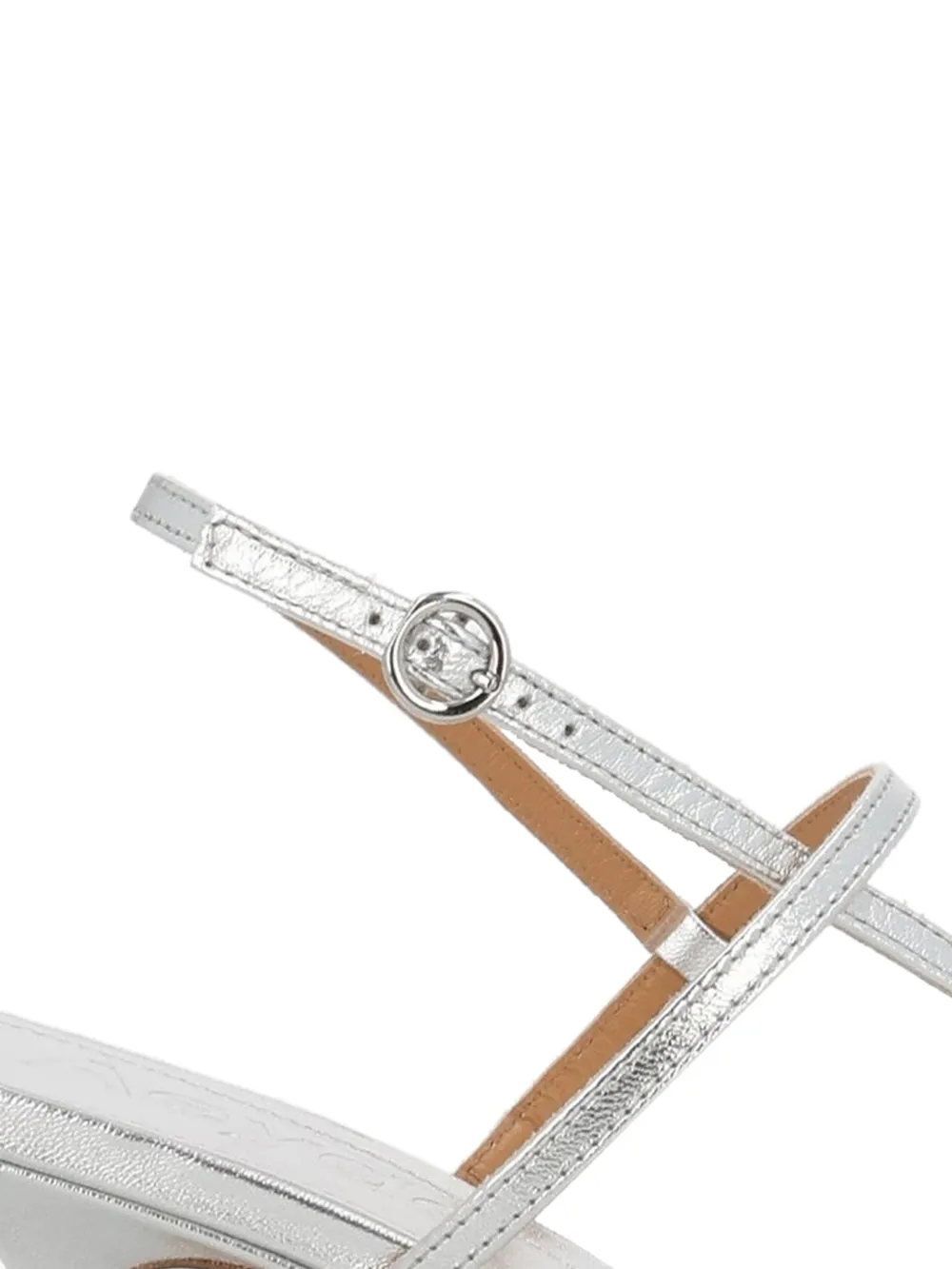 Aeyde Leren sandalen Zilver