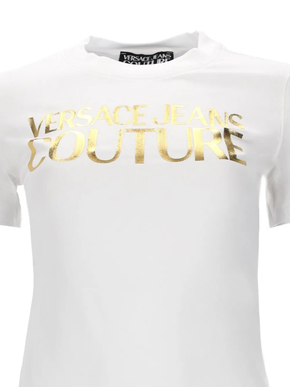  Versace Jeans Couture Camiseta Con Logo Estampado - Blanco 