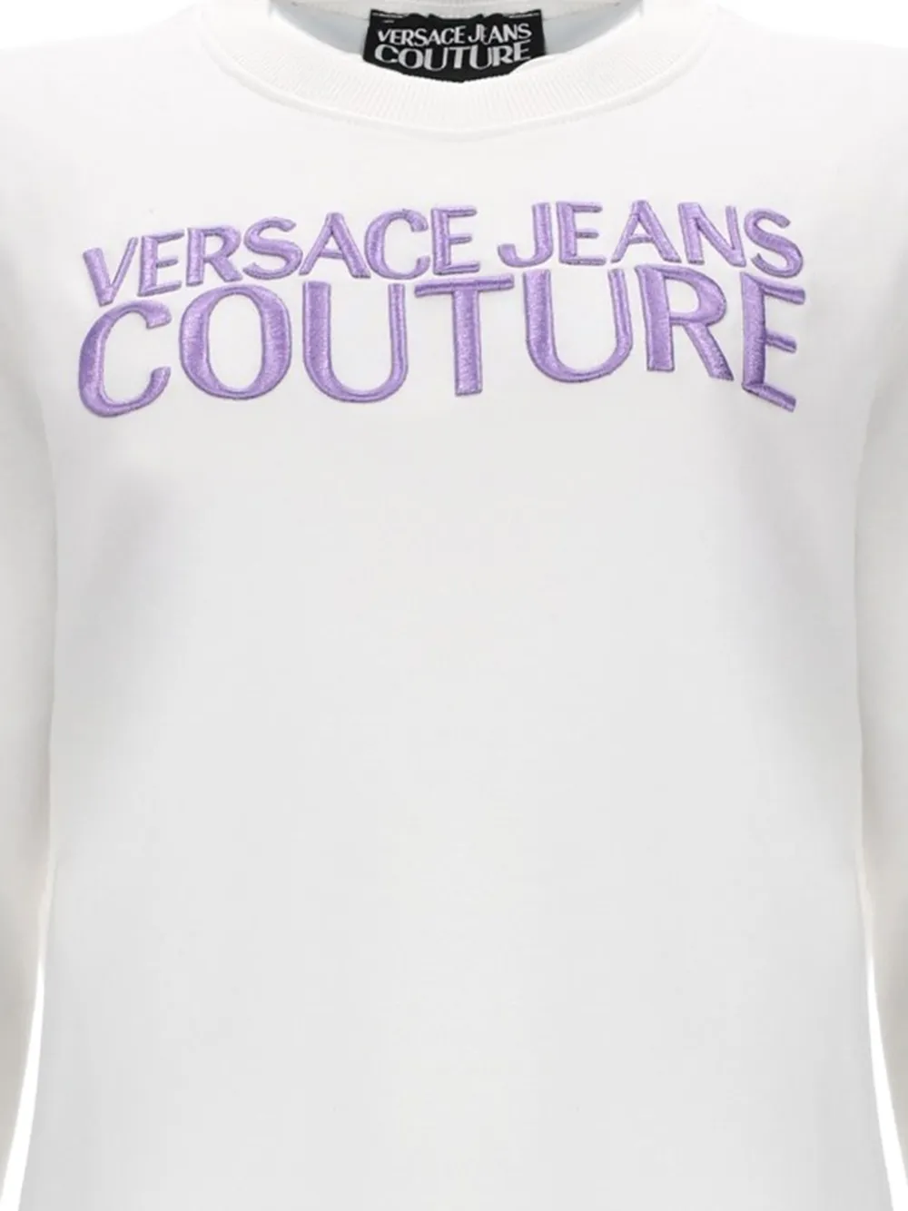  Versace Jeans Couture Jersey Con Logo En El Pecho - Blanco 