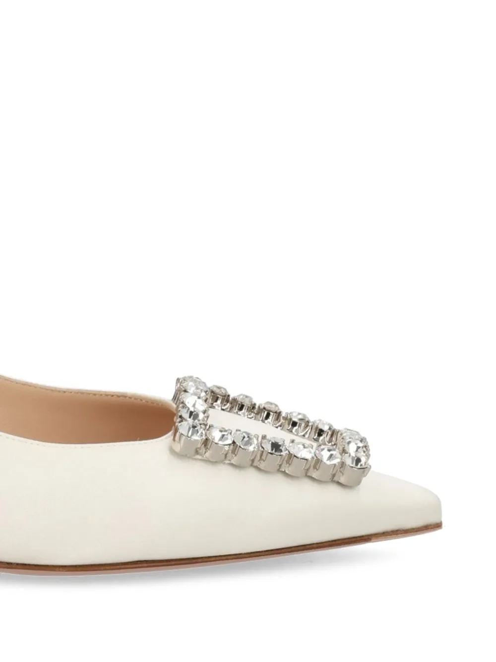 Roberto Festa Pumps verfraaid met kristallen Beige