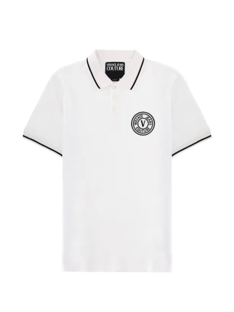 Versace Jeans Couture playera tipo polo con aplique del logo