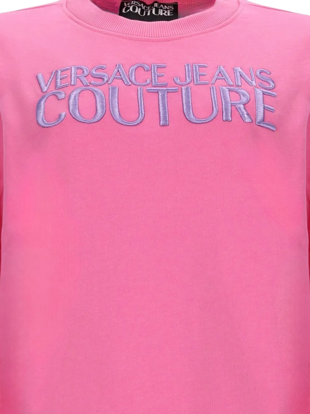 Versace Jeans Couture Sweater met logo Roze