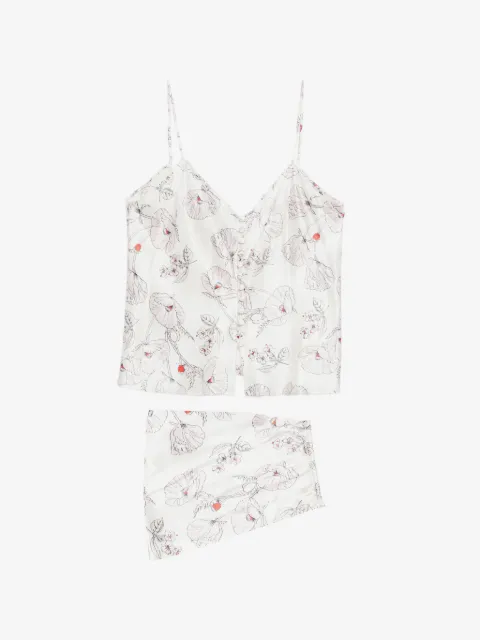 Olivia von Halle Etta blommig pyjamas