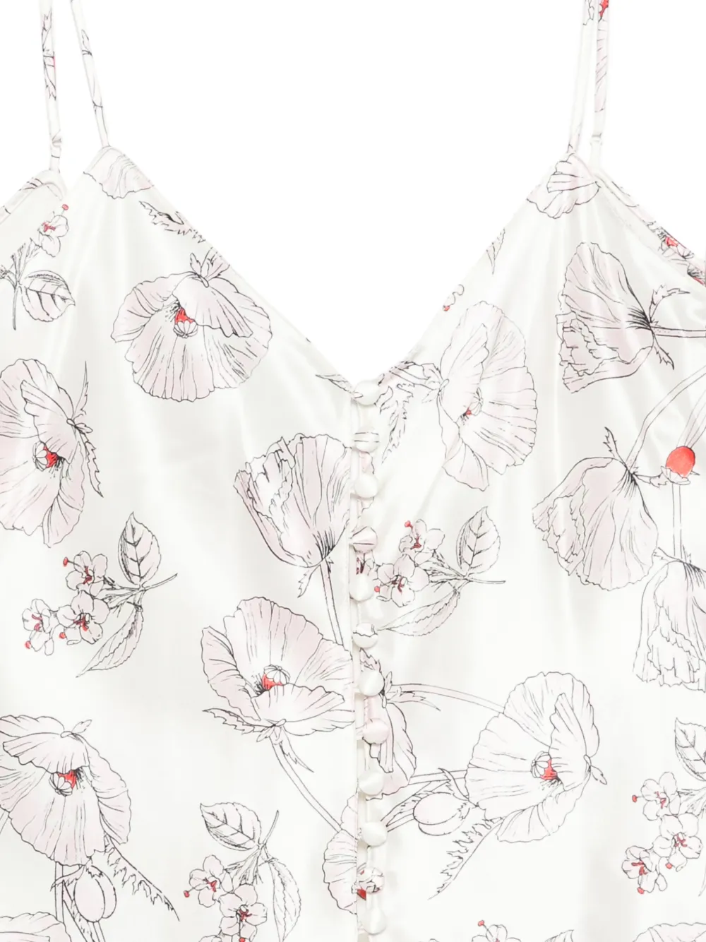  Olivia Von Halle Etta Floral-print Pajamas - Neutrals 