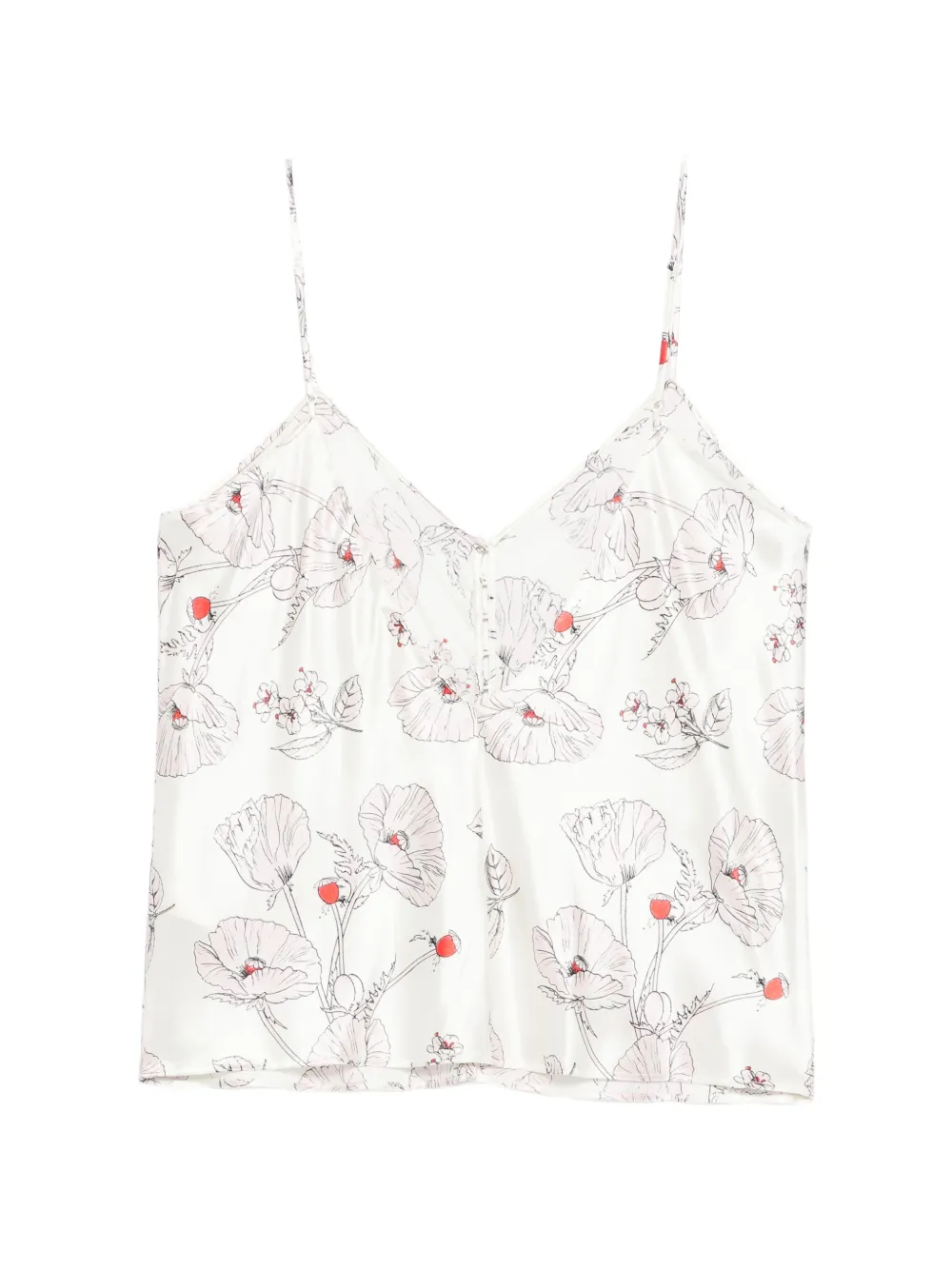  Olivia Von Halle Etta Floral-print Pajamas - Neutrals 