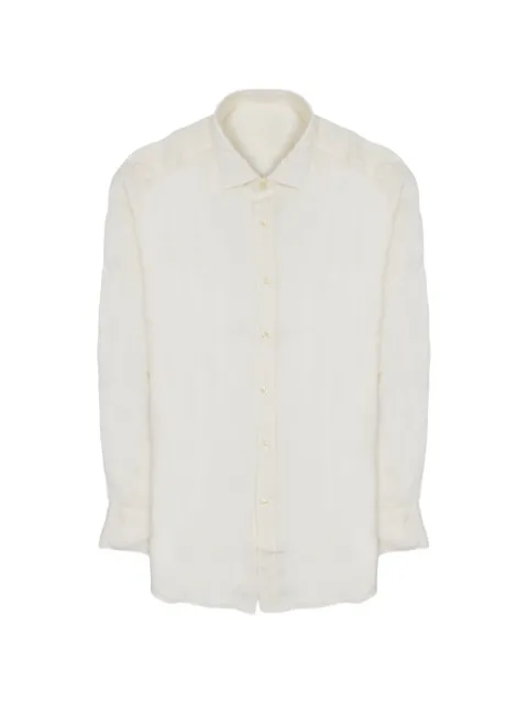 120% Lino long-sleeve linen shirt