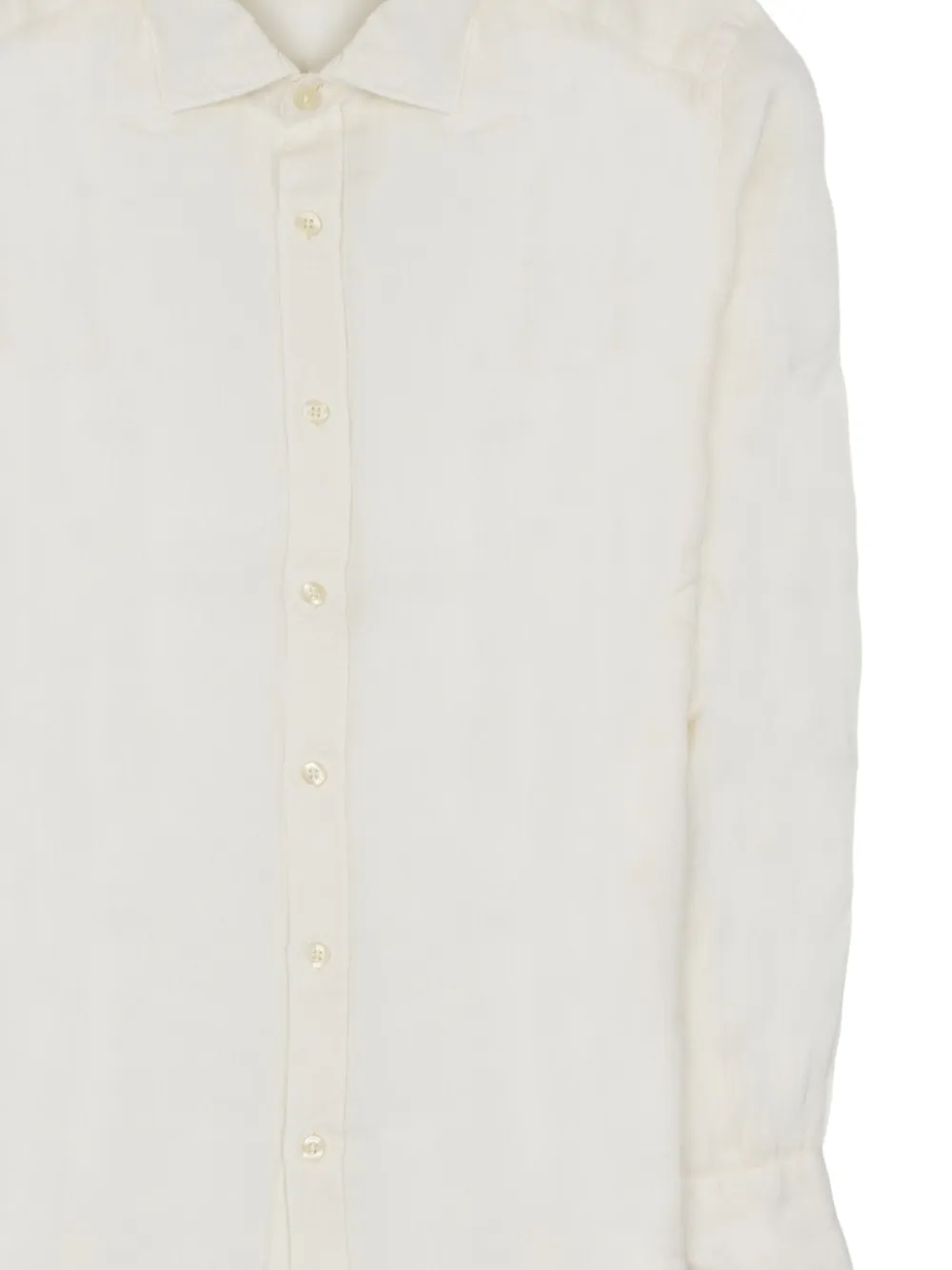 120% Lino Linnen overhemd Beige