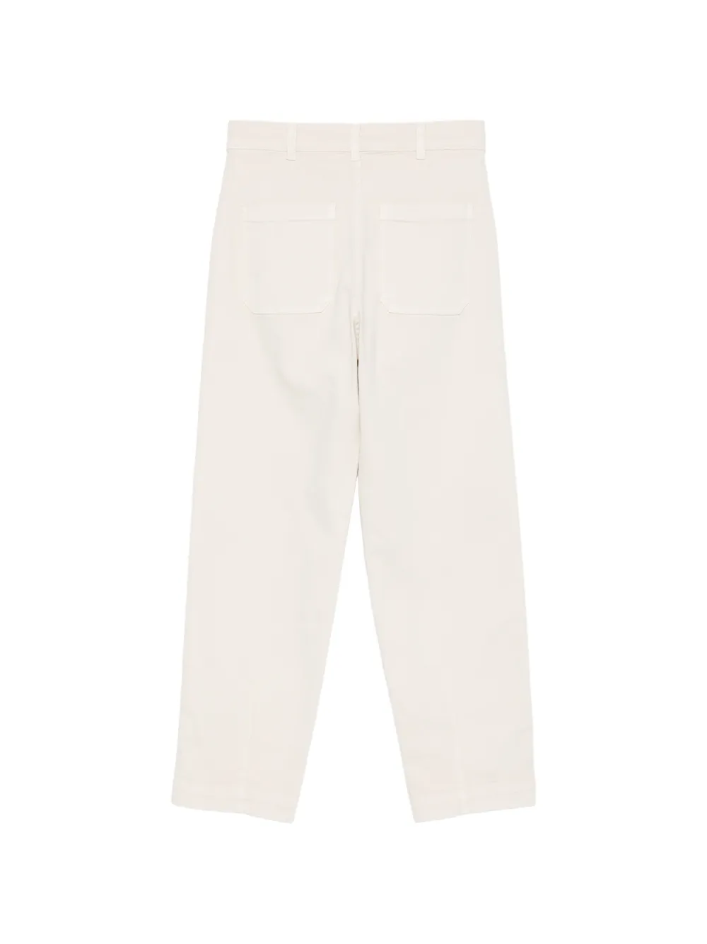 Eleventy Broek met riemlussen Beige