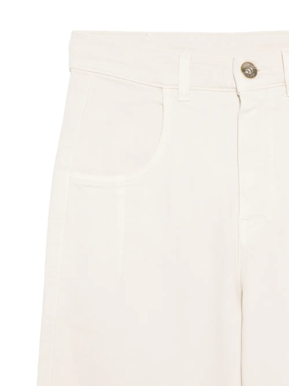 Eleventy Broek met riemlussen Beige