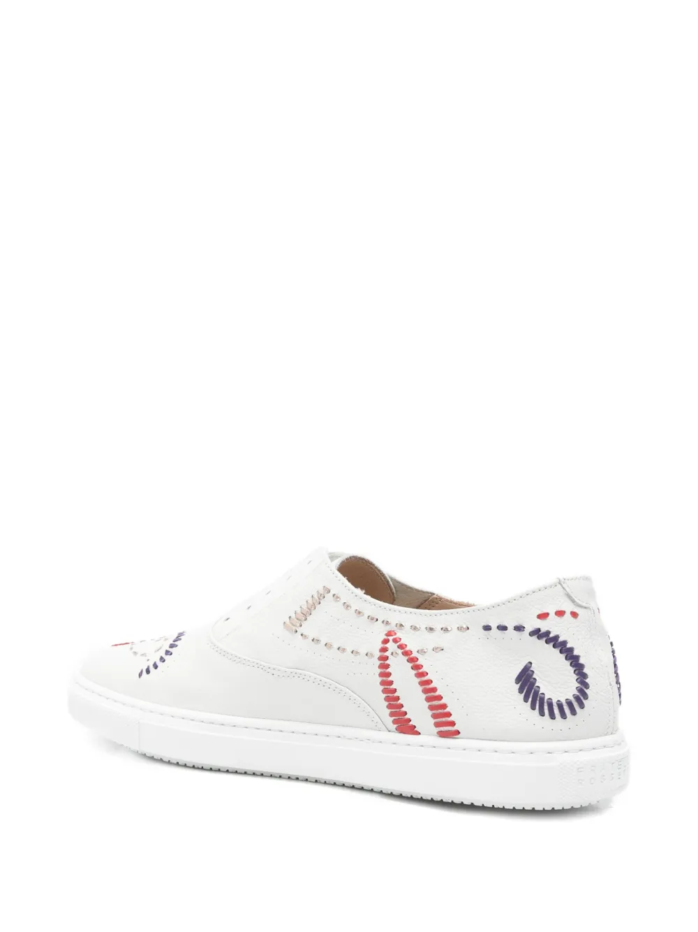 Fratelli Rossetti Slip-on sneakers met borduurwerk Wit