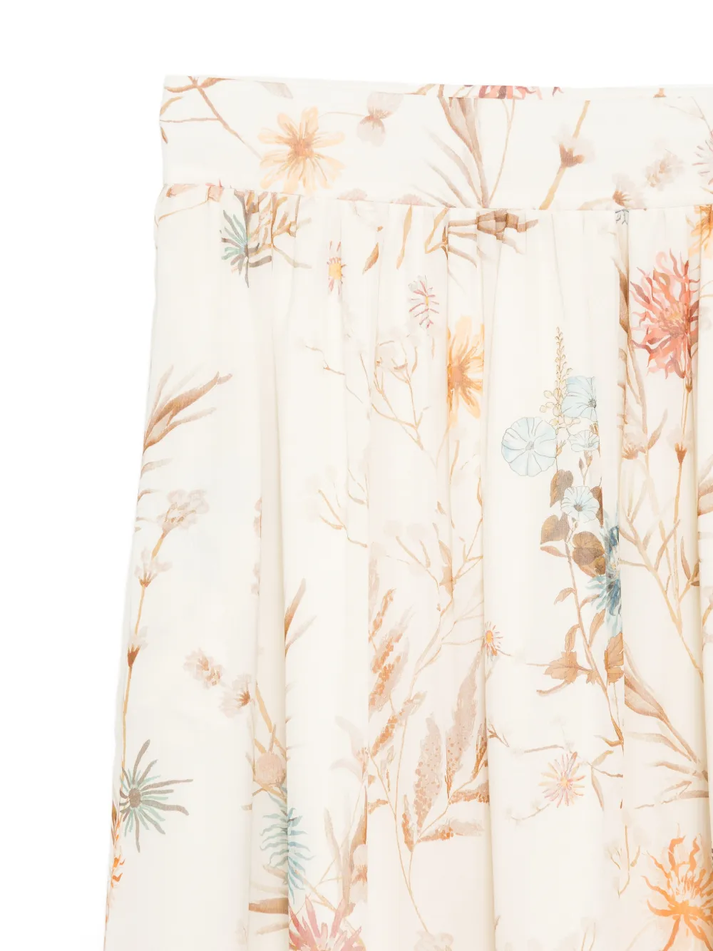 Eleventy Maxi-rok met bloemenprint Beige