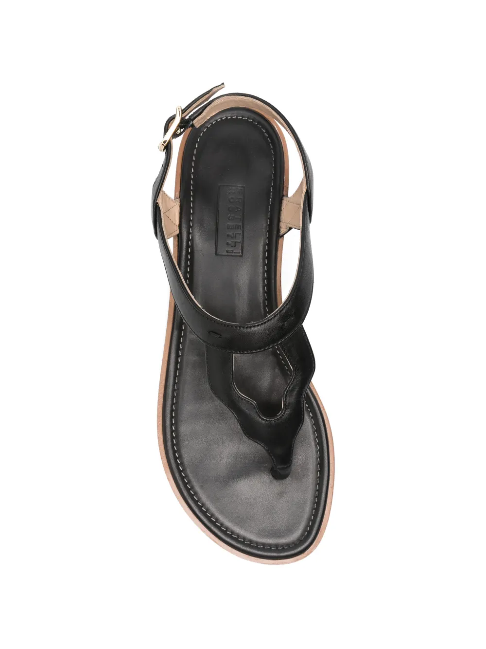 Fratelli Rossetti Platte sandalen met gespbandje Zwart